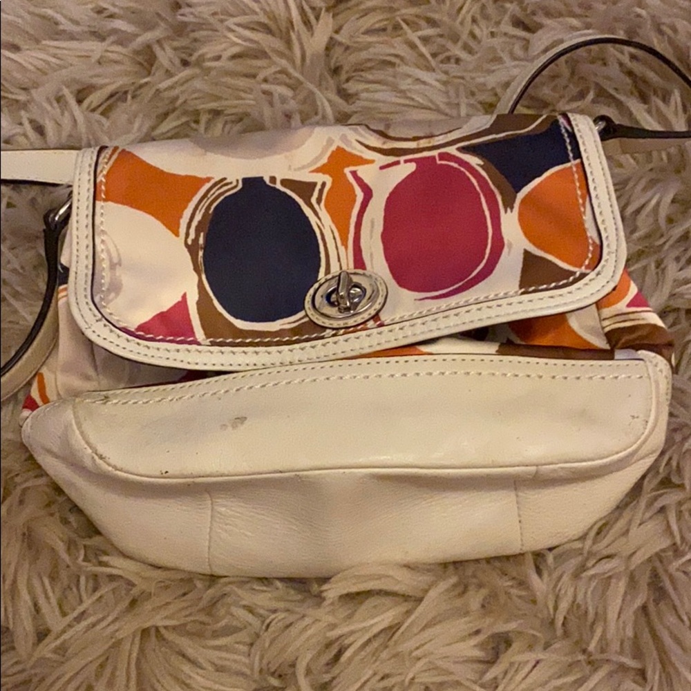 PARK HAND DRAWN SCARF PRINT VIOLET (COACH F24026)